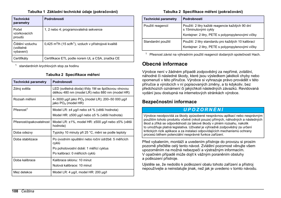 Obecné informace, Bezpečnostní informace, Na straně | Hach-Lange POLYMETRON 9611 sc Installation User Manual | Page 108 / 398