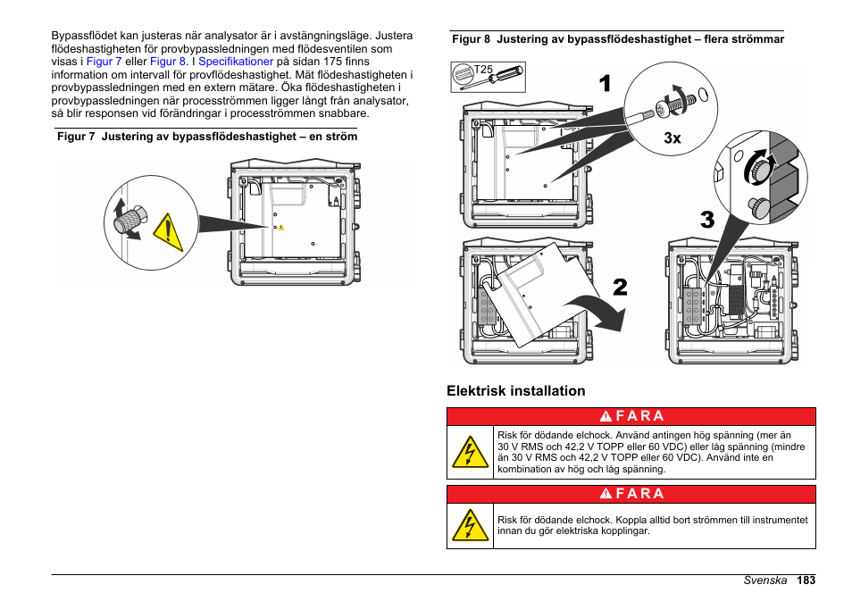 Elektrisk installation | Hach-Lange POLYMETRON 9611 sc Installation User Manual | Page 183 / 398