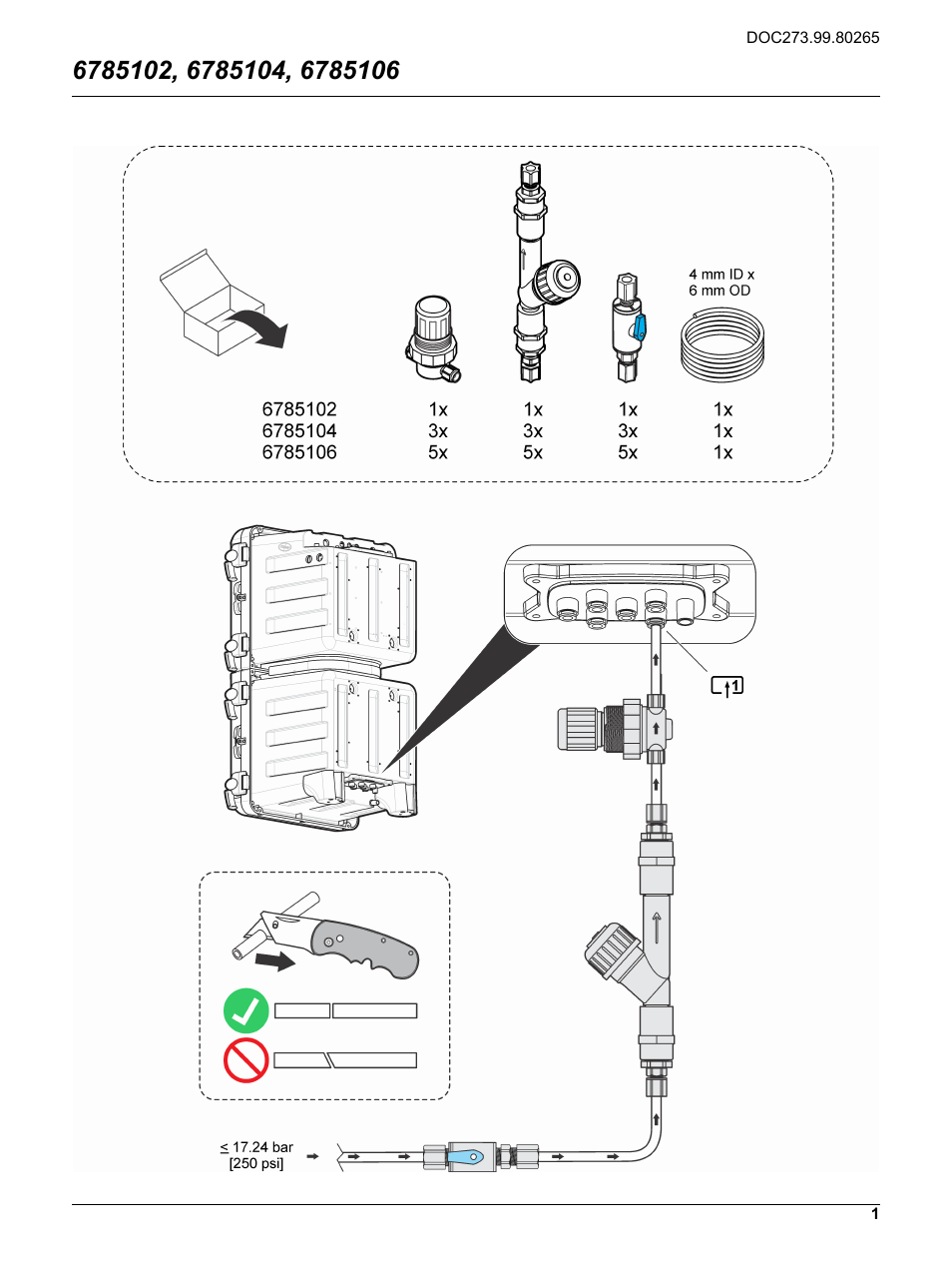 Hach-Lange POLYMETRON 9610 sc SiO2 USER INSTRUCTIONS: SEQUENCER LINE INSTALLATION User Manual | 2 pages