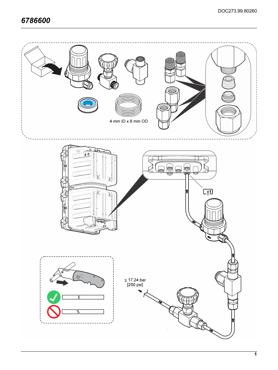 Hach-Lange POLYMETRON 9610 sc SiO2 USER INSTRUCTIONS: SS SAMPLE CONDITIONING User Manual | 4 pages