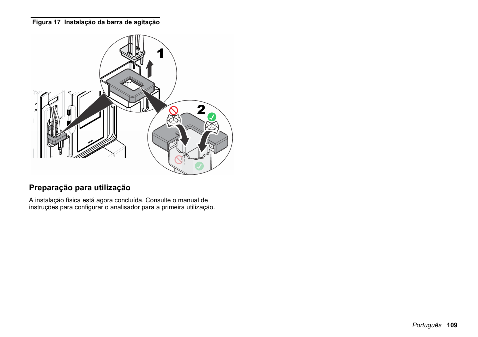 Preparação para utilização | Hach-Lange HACH 5500 sc Installation User Manual | Page 109 / 408