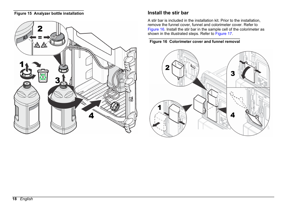 Install the stir bar | Hach-Lange HACH 5500 sc Installation User Manual | Page 18 / 408