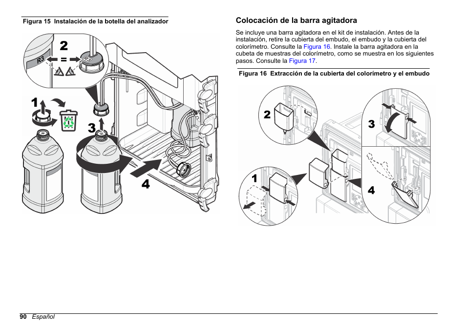 Colocación de la barra agitadora | Hach-Lange HACH 5500 sc Installation User Manual | Page 90 / 408