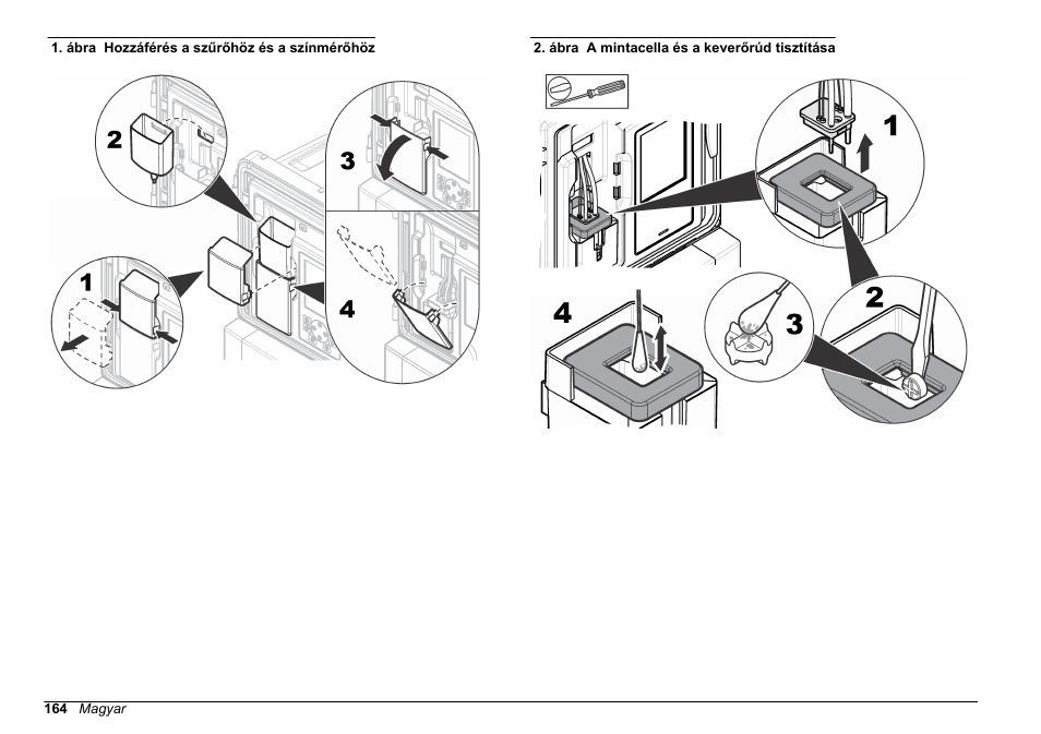 Ábra | Hach-Lange HACH 5500 sc Maintenance and Troubleshooting User Manual | Page 164 / 286