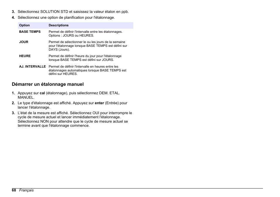 Démarrer un étalonnage manuel, Voir | Hach-Lange HACH 5500 sc PO43-HR Operations User Manual | Page 68 / 390