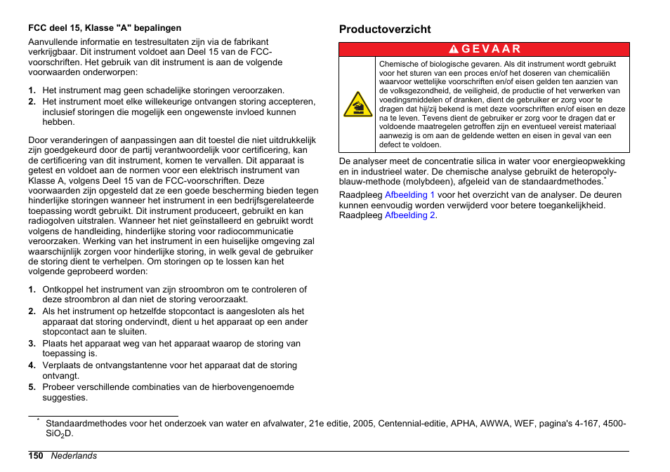 Productoverzicht | Hach-Lange HACH 5500 sc SiO2 Installation User Manual | Page 150 / 418