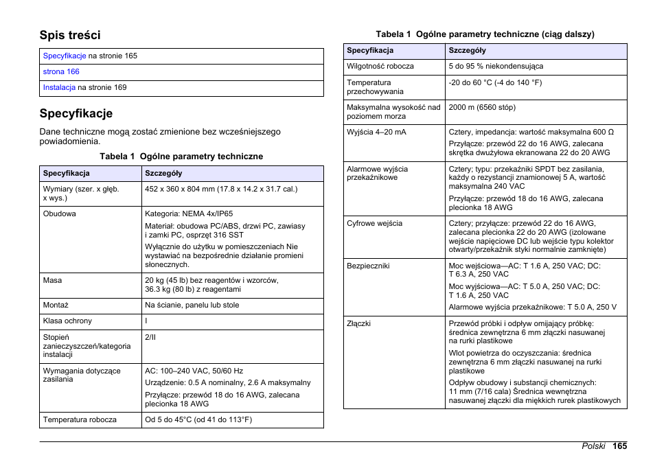 Hach-Lange HACH 5500 sc SiO2 Installation User Manual | Page 165 / 418