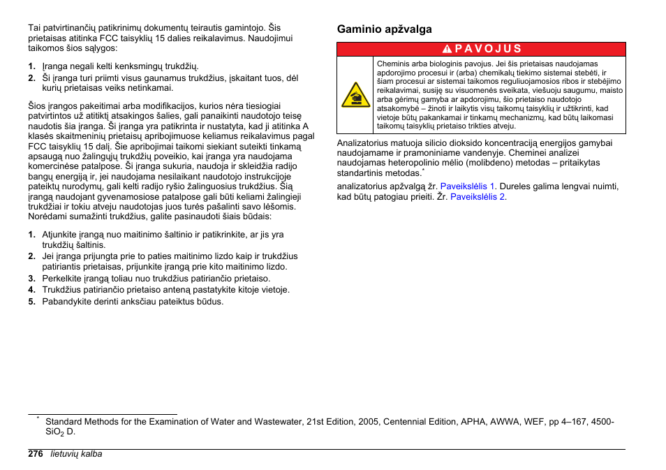 Gaminio apžvalga | Hach-Lange HACH 5500 sc SiO2 Installation User Manual | Page 276 / 418