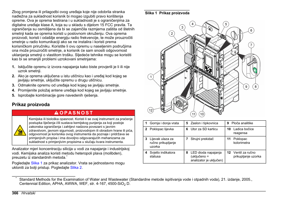 Prikaz proizvoda | Hach-Lange HACH 5500 sc SiO2 Installation User Manual | Page 366 / 418