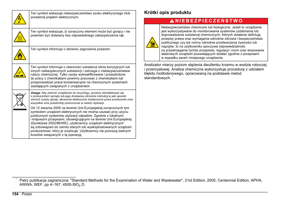 Krótki opis produktu | Hach-Lange HACH 5500 sc SiO2 Operations User Manual | Page 154 / 394