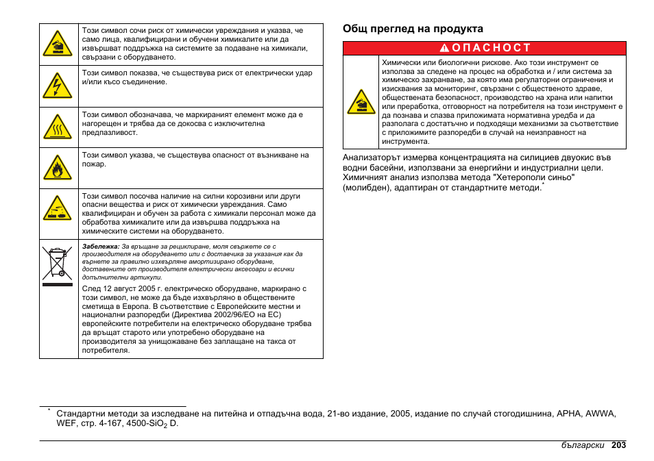 Общ преглед на продукта | Hach-Lange HACH 5500 sc SiO2 Operations User Manual | Page 203 / 394