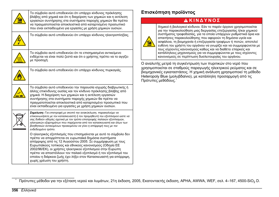 Επισκόπηση προϊόντος | Hach-Lange HACH 5500 sc SiO2 Operations User Manual | Page 356 / 394
