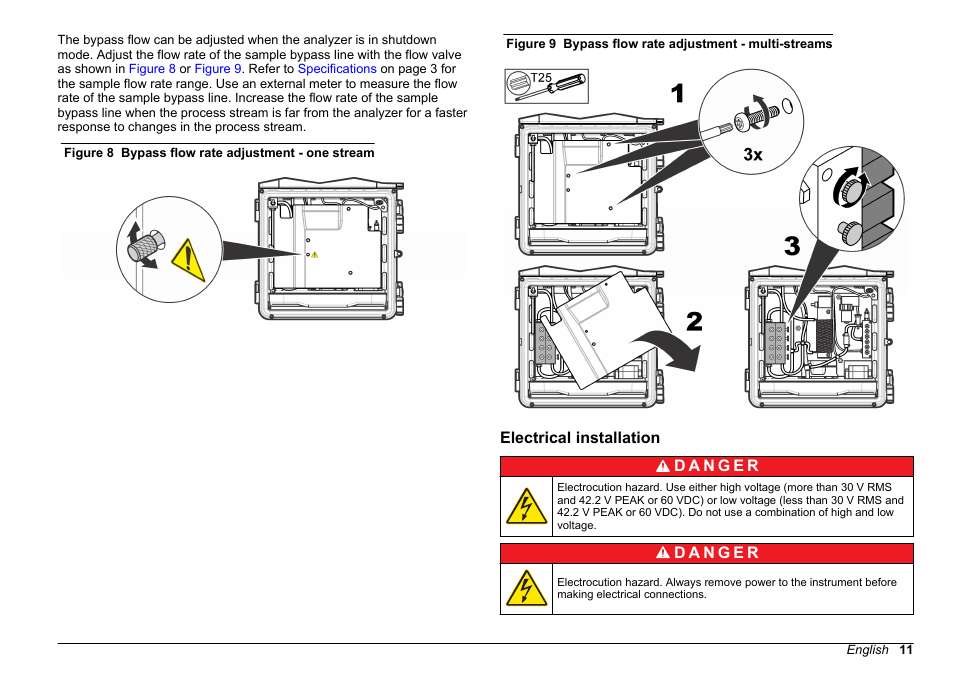 Electrical installation | Hach-Lange POLYMETRON 9610 sc SiO2 Operations User Manual | Page 11 / 410