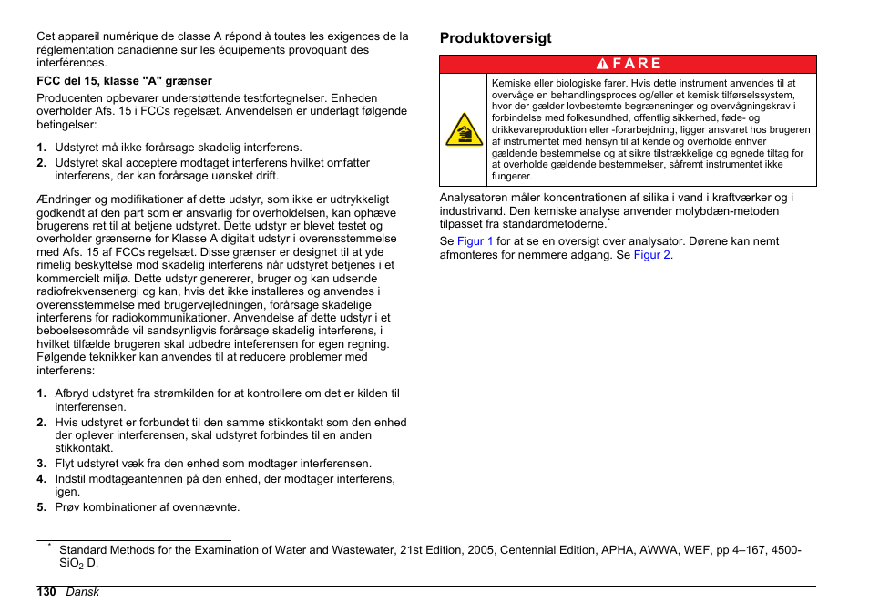 Produktoversigt | Hach-Lange POLYMETRON 9610 sc SiO2 Operations User Manual | Page 130 / 410
