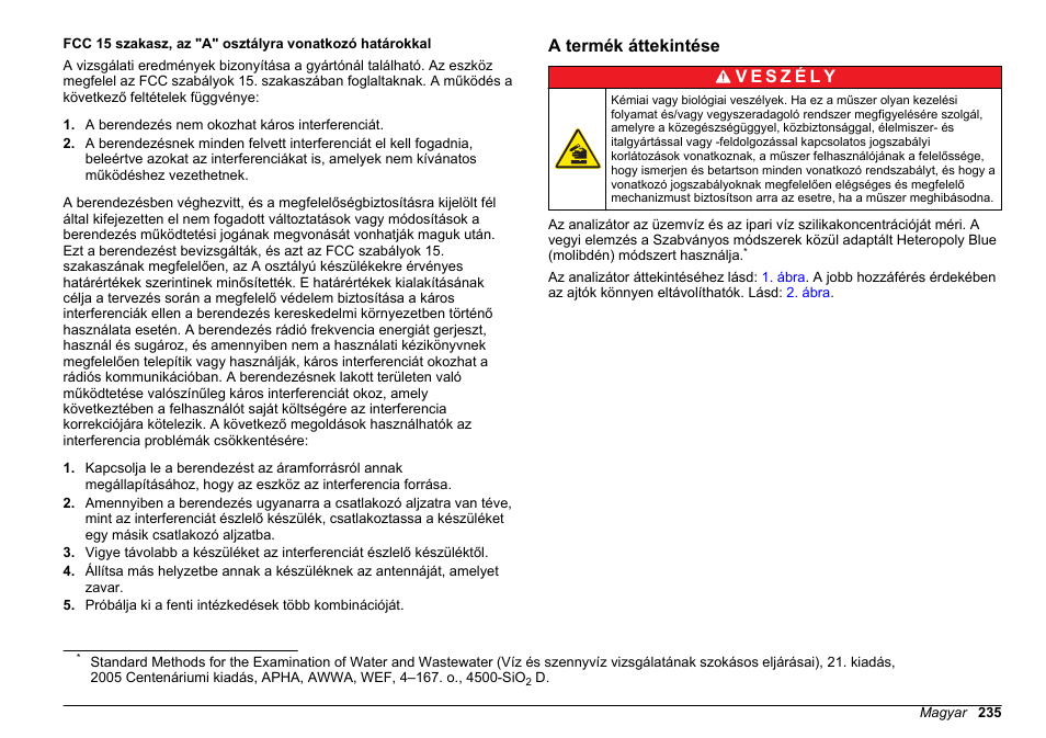 A termék áttekintése | Hach-Lange POLYMETRON 9610 sc SiO2 Operations User Manual | Page 235 / 410