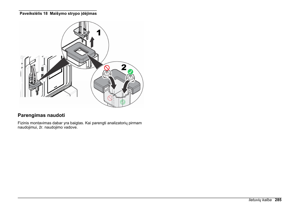 Parengimas naudoti, Iliustruotuose veiksmuose. žr, Paveikslėlis 18 | Hach-Lange POLYMETRON 9610 sc SiO2 Operations User Manual | Page 285 / 410