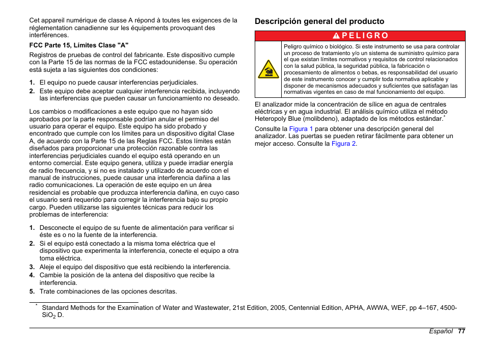 Descripción general del producto | Hach-Lange POLYMETRON 9610 sc SiO2 Operations User Manual | Page 77 / 410