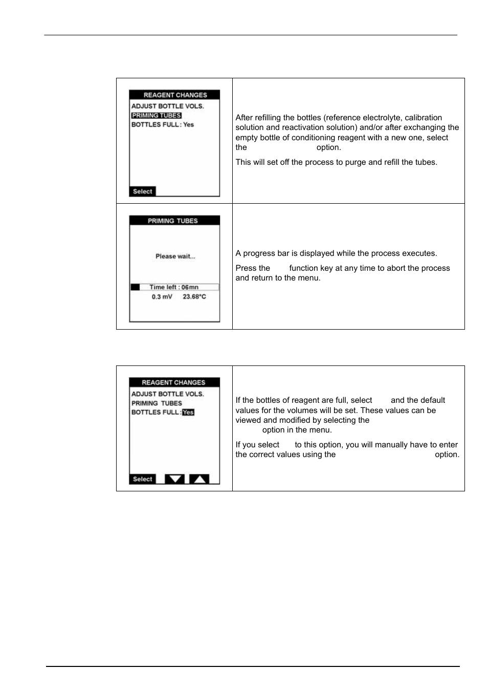 2 priming tubes, 3 bottles full, 2 priming tubes 9.7.3 bottles full | Hach-Lange POLYMETRON 9240 Operator Manual User Manual | Page 109 / 144