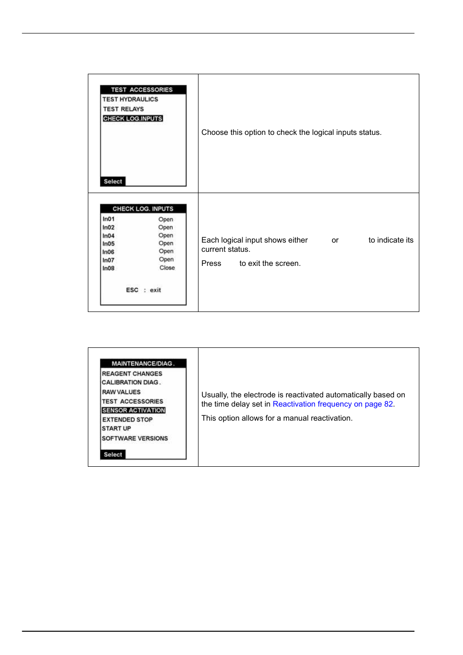 3 logical inputs, 11 sensor reactivation | Hach-Lange POLYMETRON 9240 Operator Manual User Manual | Page 112 / 144