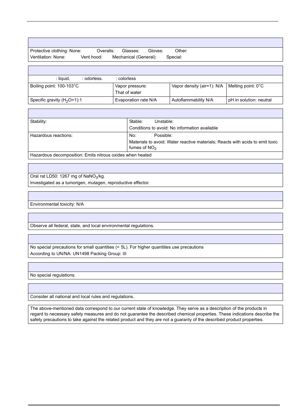 Material safety data sheets (msds) | Hach-Lange POLYMETRON 9240 Operator Manual User Manual | Page 137 / 144