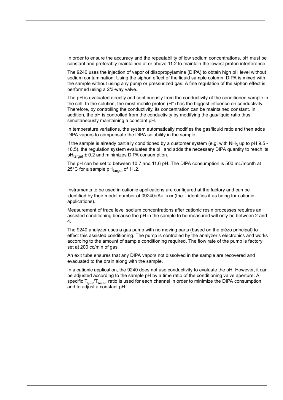 5 ph regulation, 1 non-cationic applications, 2 cationic applications | Analyzer overview | Hach-Lange POLYMETRON 9240 Operator Manual User Manual | Page 25 / 144