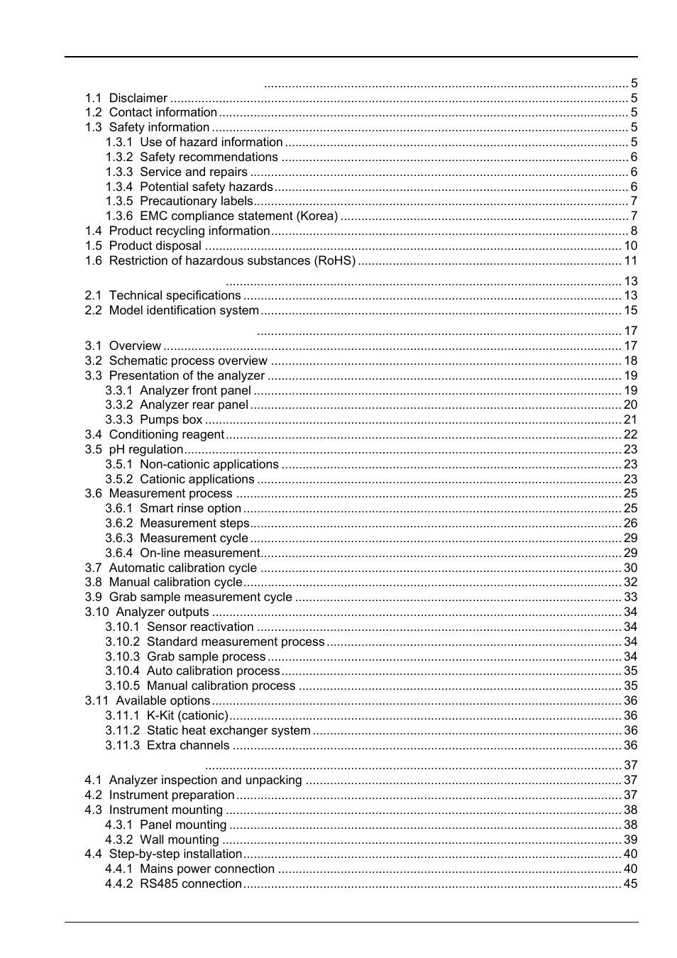 Hach-Lange POLYMETRON 9240 Operator Manual User Manual | Page 3 / 144