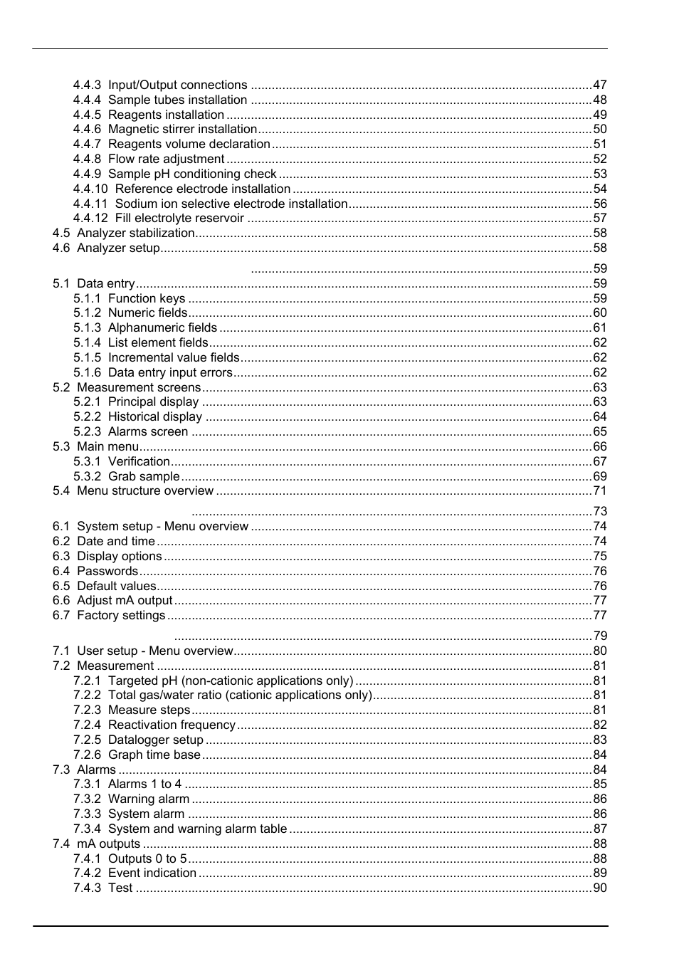 Hach-Lange POLYMETRON 9240 Operator Manual User Manual | Page 4 / 144