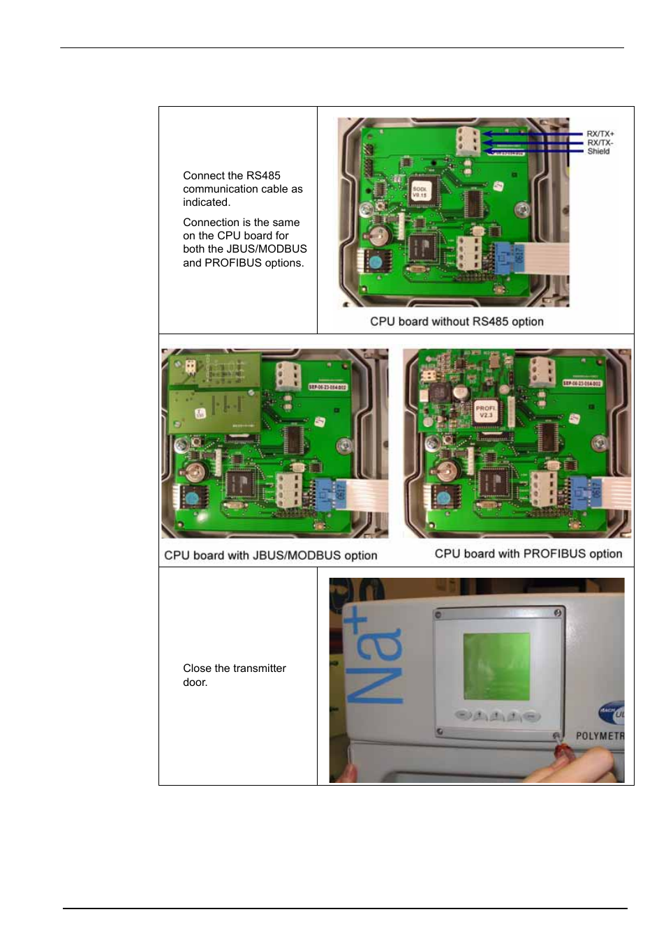 2 rs485 connection | Hach-Lange POLYMETRON 9240 Operator Manual User Manual | Page 47 / 144