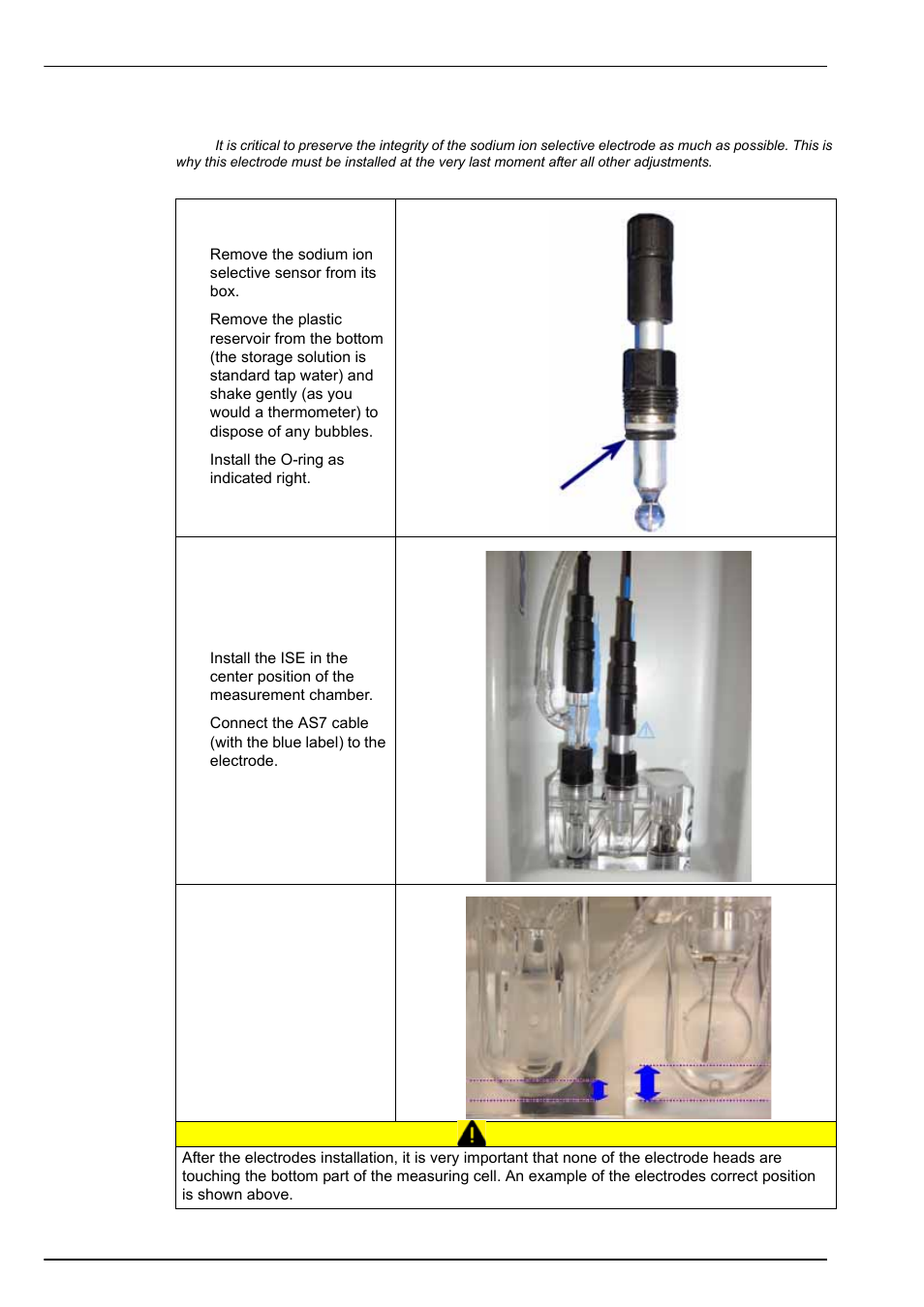 11 sodium ion selective electrode installation | Hach-Lange POLYMETRON 9240 Operator Manual User Manual | Page 58 / 144
