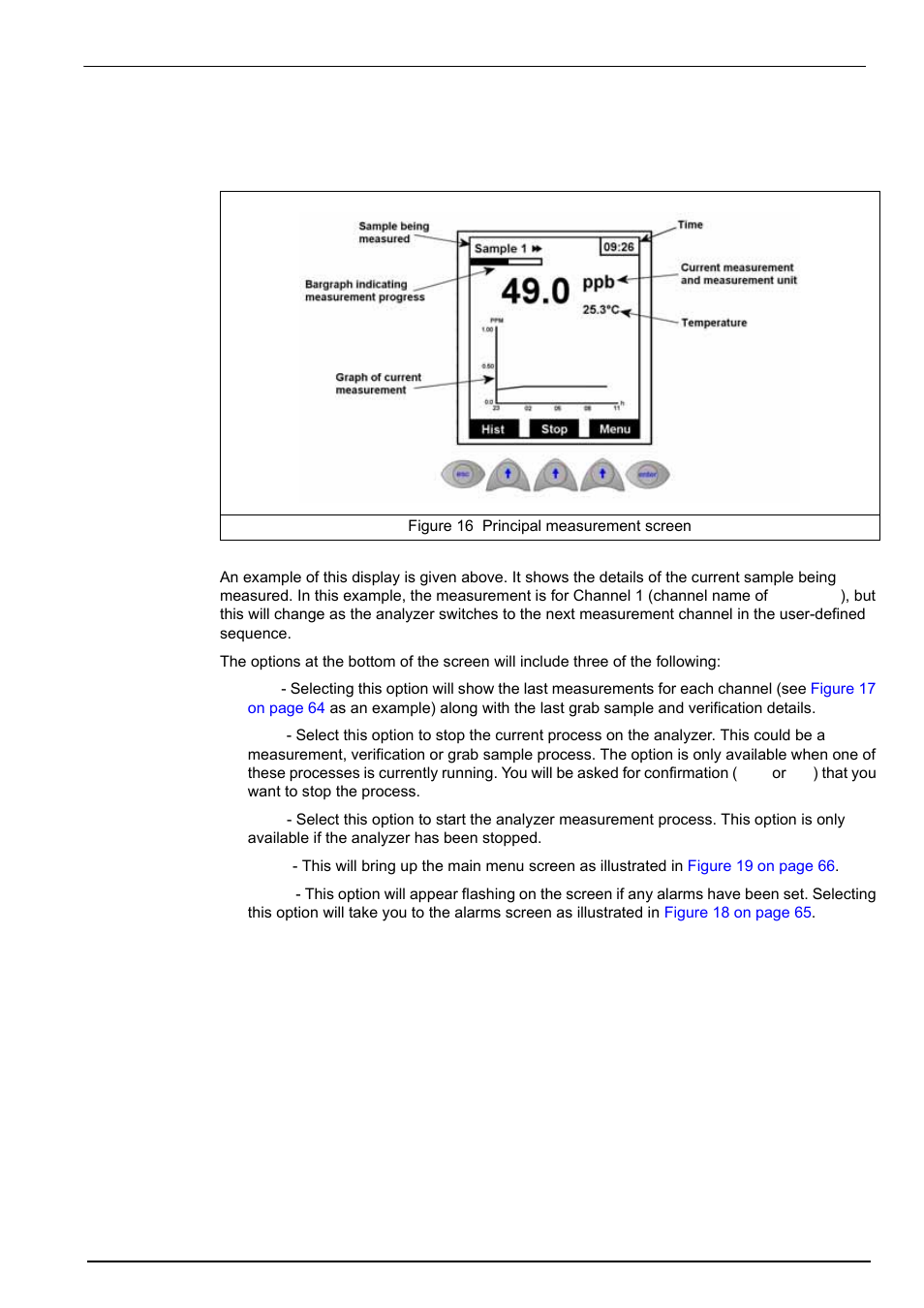 2 measurement screens, 1 principal display, Operating instructions | Hach-Lange POLYMETRON 9240 Operator Manual User Manual | Page 65 / 144