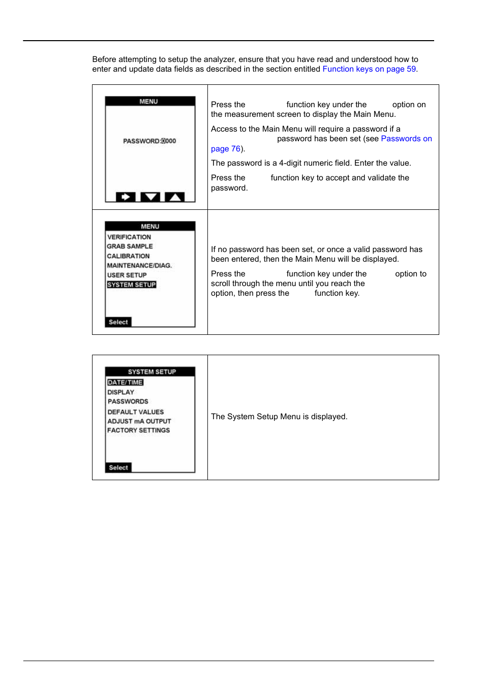 Section 6 system setup | Hach-Lange POLYMETRON 9240 Operator Manual User Manual | Page 75 / 144