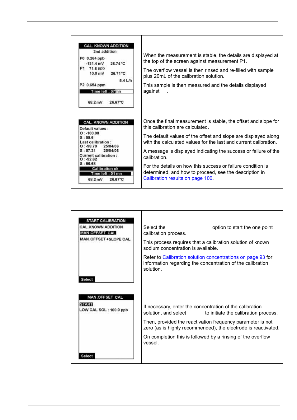 2 one point calibration, To the system (see, One point | Calibration 8.4.2 one point calibration | Hach-Lange POLYMETRON 9240 Operator Manual User Manual | Page 99 / 144