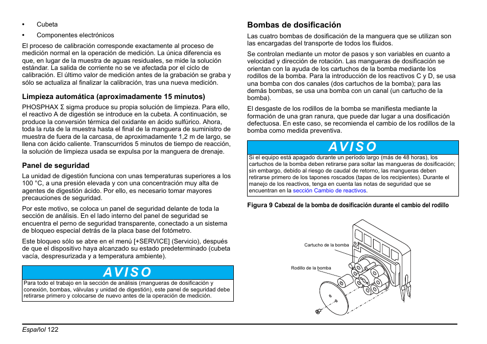 Av i s o | Hach-Lange PHOSPHAX sigma Basic User Manual User Manual | Page 122 / 305