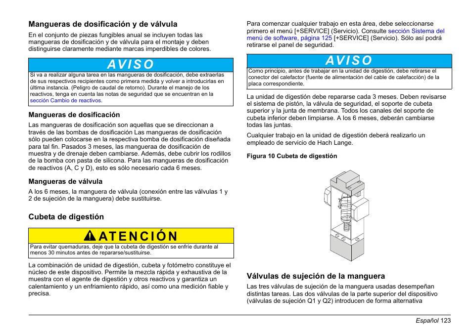 Av i s o | Hach-Lange PHOSPHAX sigma Basic User Manual User Manual | Page 123 / 305