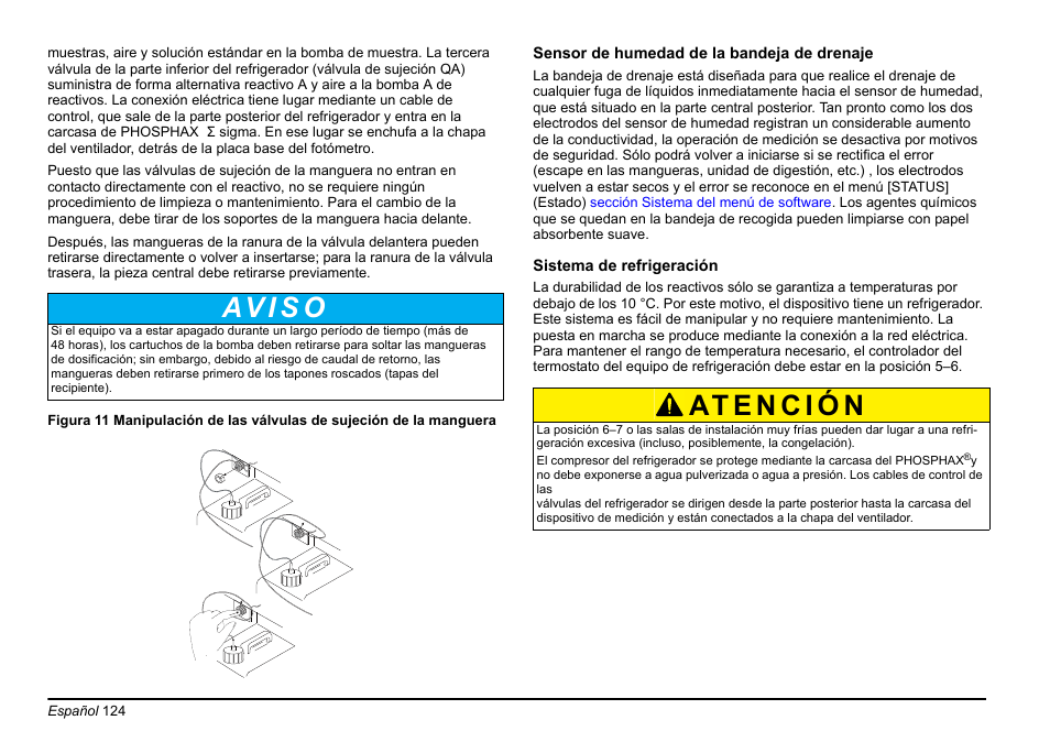 Av i s o | Hach-Lange PHOSPHAX sigma Basic User Manual User Manual | Page 124 / 305