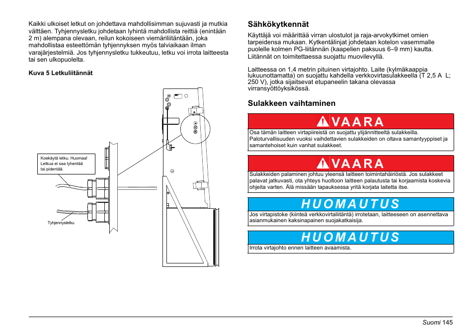 Kuva 5, Va a r a | Hach-Lange PHOSPHAX sigma Basic User Manual User Manual | Page 145 / 305