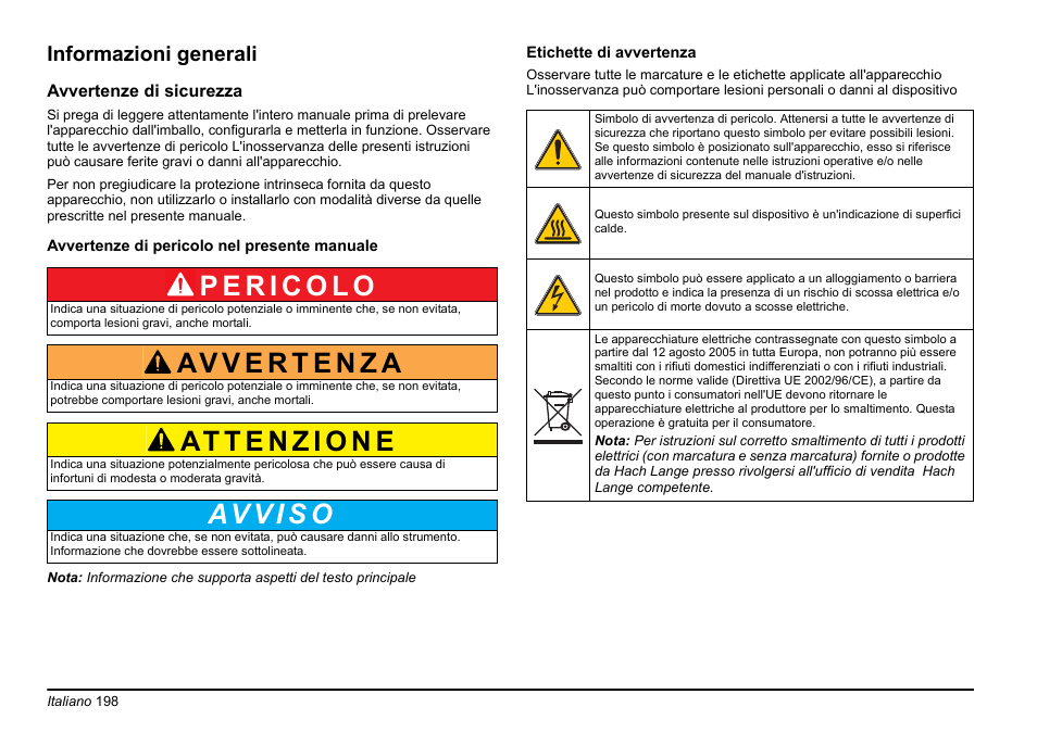 Informazioni generali | Hach-Lange PHOSPHAX sigma Basic User Manual User Manual | Page 198 / 305