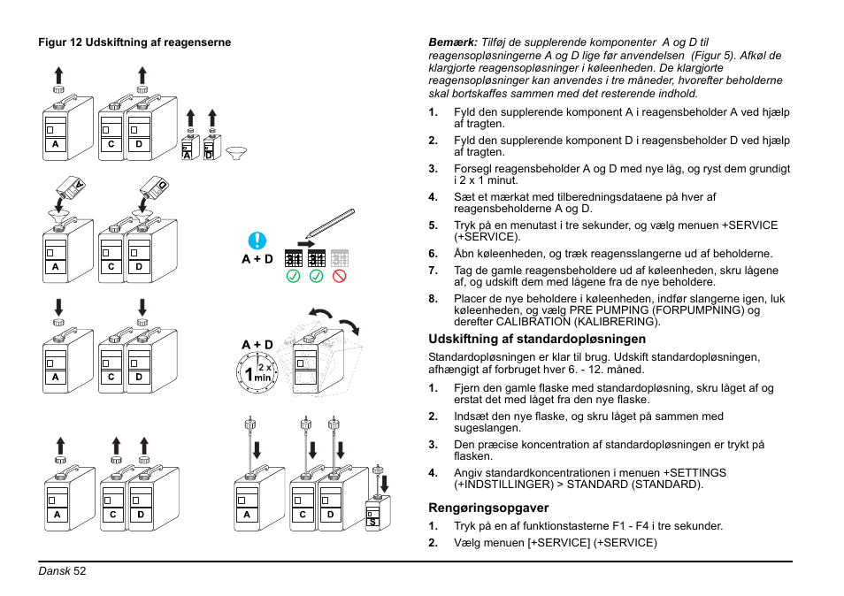 Afsnit rengøringsopgaver, side 52 | Hach-Lange PHOSPHAX sigma Basic User Manual User Manual | Page 52 / 305
