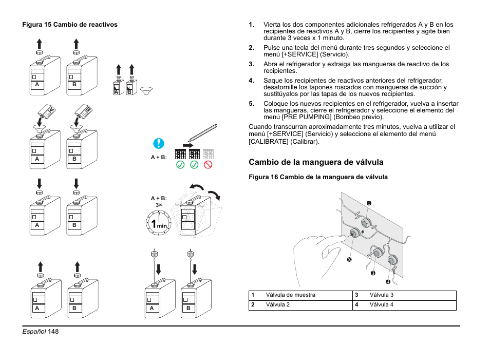 Cambio de la manguera de válvula | Hach-Lange AMTAX inter2 Basic User Manual User Manual | Page 148 / 377