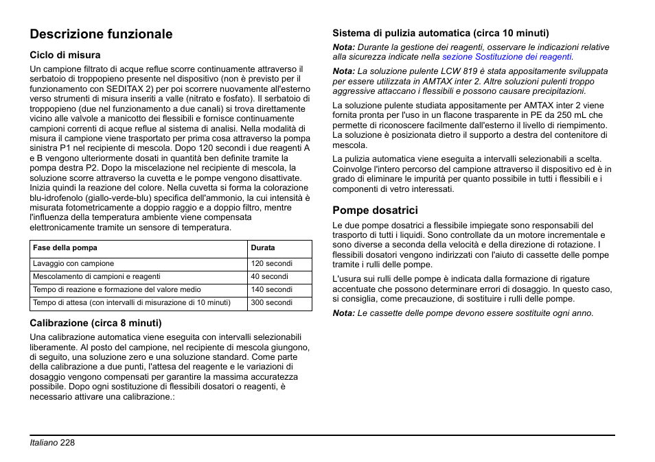 Descrizione funzionale | Hach-Lange AMTAX inter2 Basic User Manual User Manual | Page 228 / 377