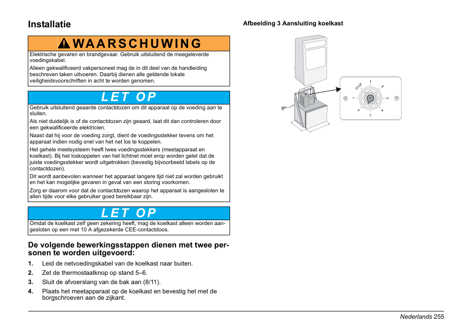 Installatie | Hach-Lange AMTAX inter2 Basic User Manual User Manual | Page 255 / 377