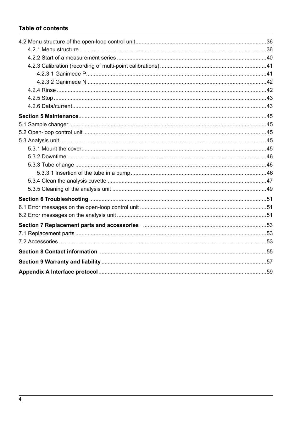 Hach-Lange GANIMEDE N User Manual | Page 4 / 60