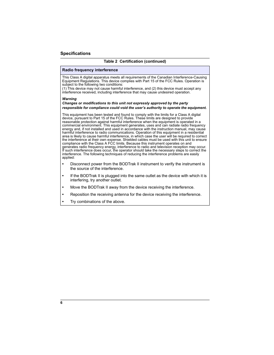 Hach-Lange BODTRAK II: Respirometric Biochemical Oxygen Demand (BOD) User Manual | Page 6 / 46