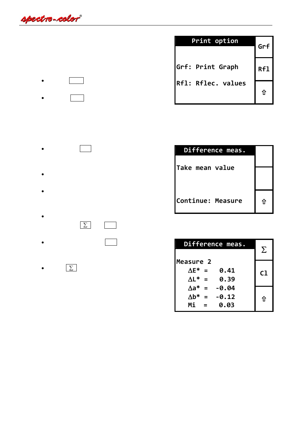 Difference meas. take mean value continue: measure | Hach-Lange SPECTRO COLOR d-8 User Manual | Page 19 / 29