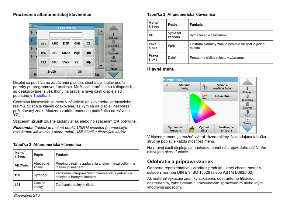 Odobratie a príprava vzoriek | Hach-Lange LICO 690 Basic User Manual User Manual | Page 240 / 329