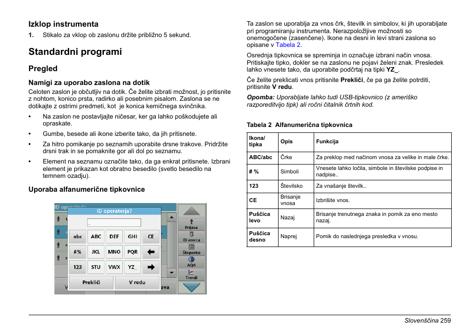 Standardni programi | Hach-Lange LICO 690 Basic User Manual User Manual | Page 259 / 329