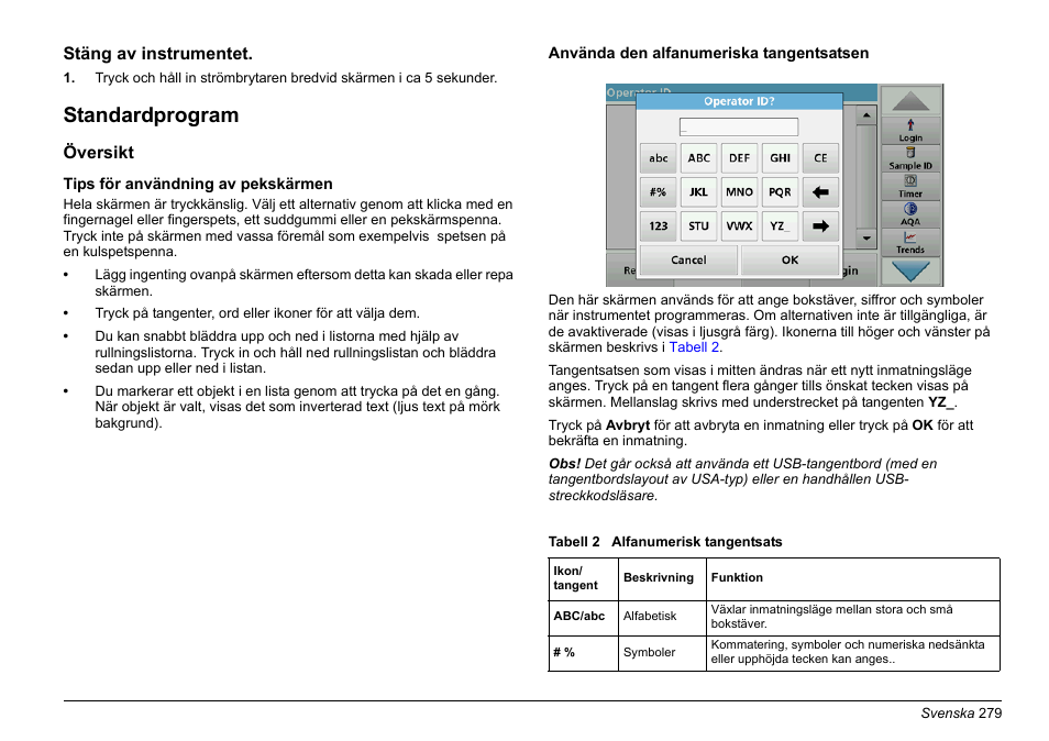 Standardprogram | Hach-Lange LICO 690 Basic User Manual User Manual | Page 279 / 329
