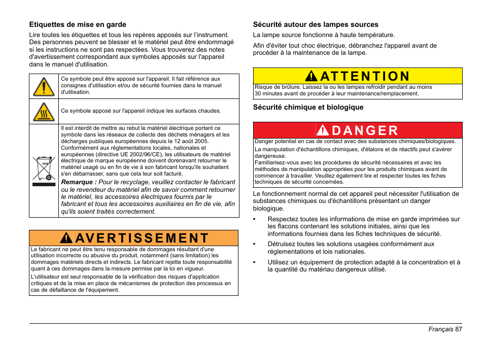 Hach-Lange LICO 690 Basic User Manual User Manual | Page 87 / 329