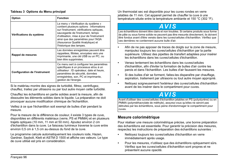 Av i s | Hach-Lange LICO 690 Basic User Manual User Manual | Page 96 / 329