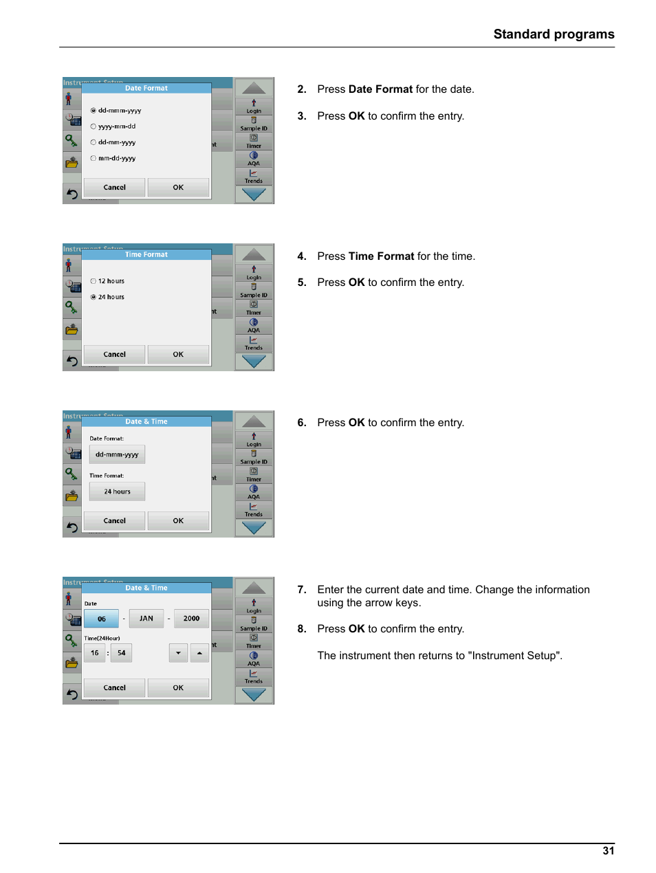 Standard programs | Hach-Lange LICO 690 User Manual User Manual | Page 31 / 114